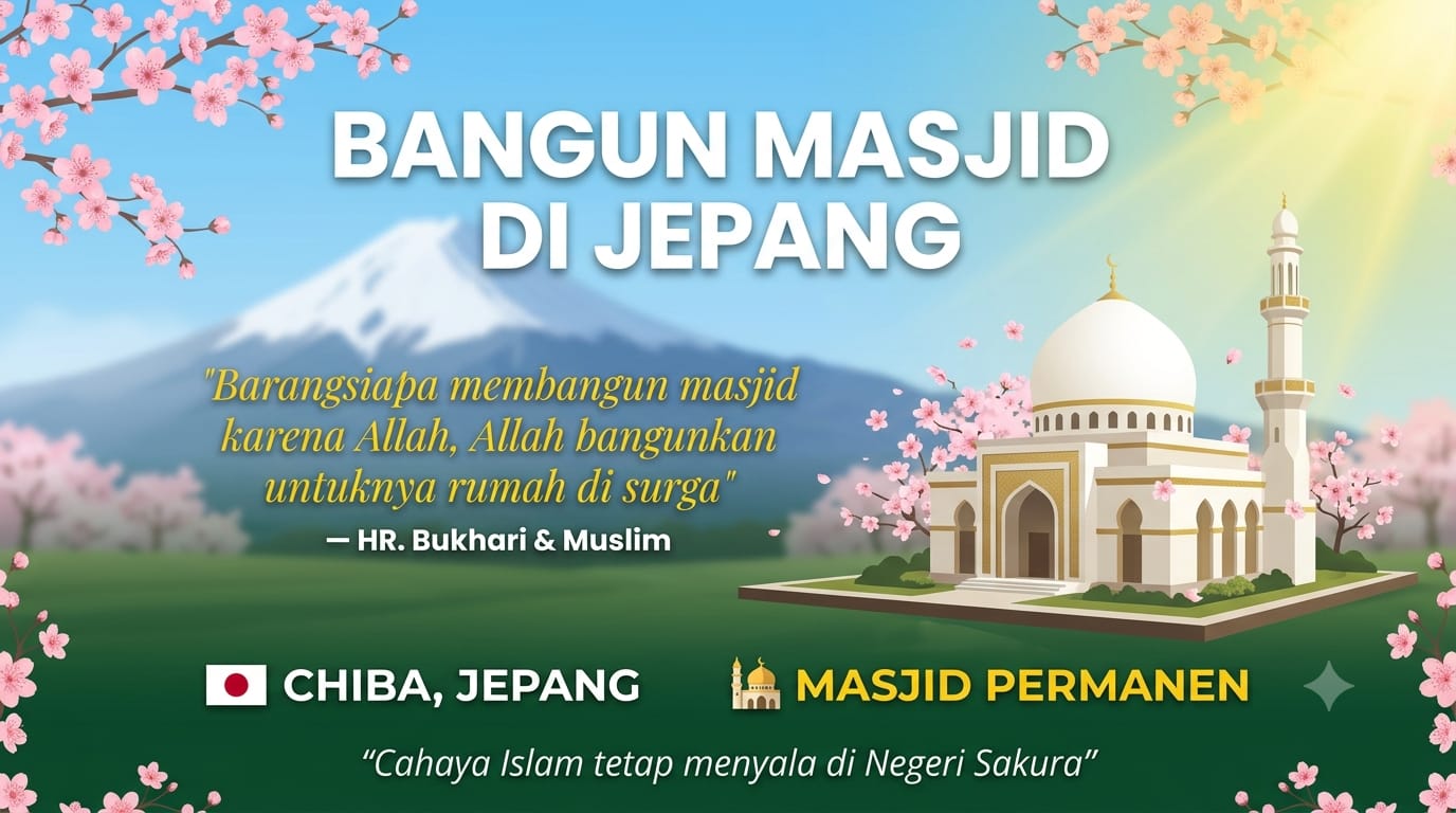 Pembangunan Masjid di Chiba Jepang